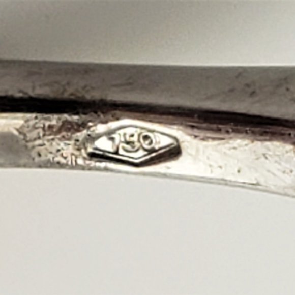 Vintage 18 Karat White Gold and Diamond Ring Size 7 #10097 - Picture 8 of 10